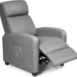 Luxury Reclining Armchair (Beige Linen)